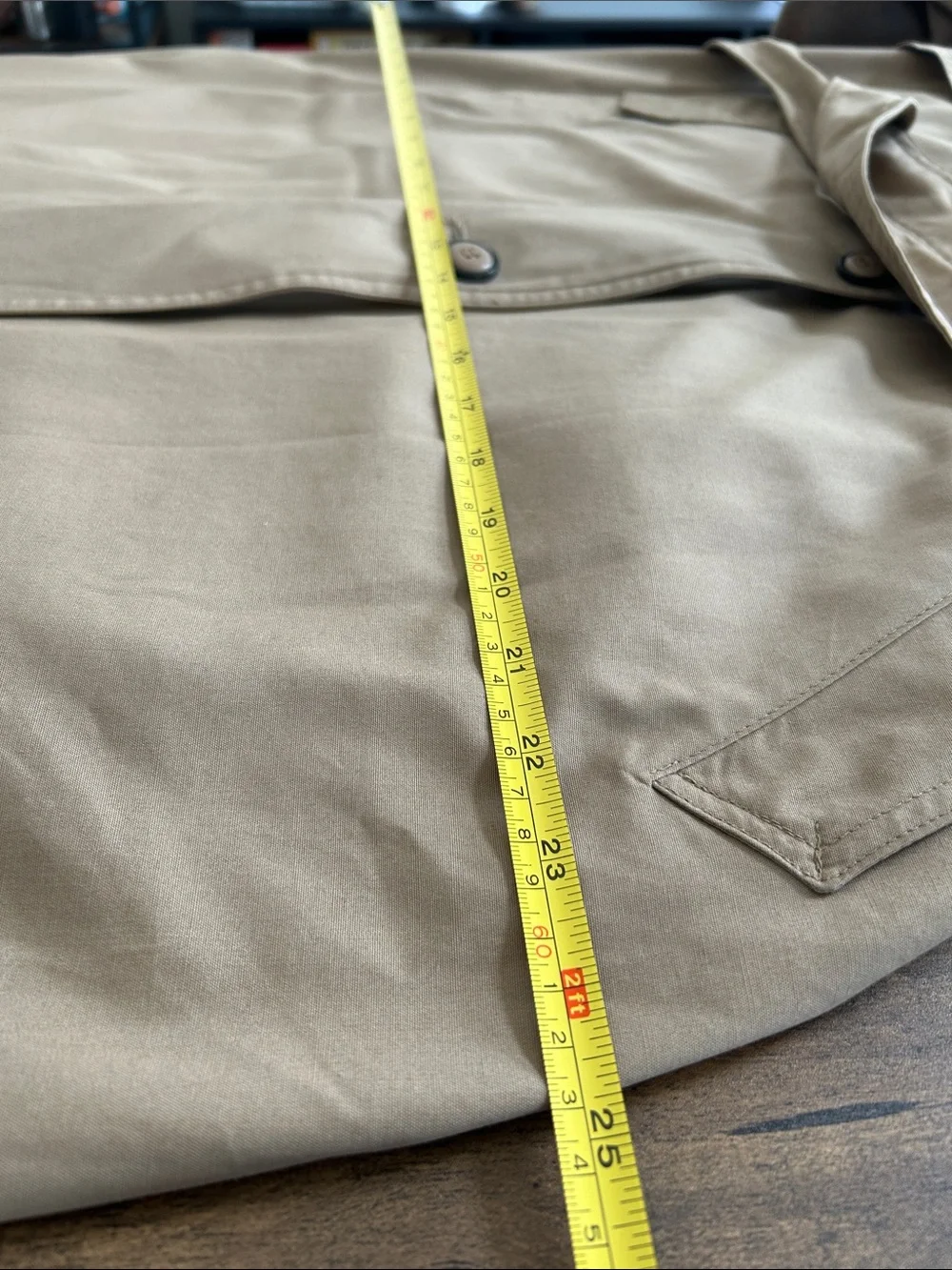 Women’s Size 10 Vintage London Fog Beige/Tan Classic Trench Coat with Belt - Picture 12 of 16